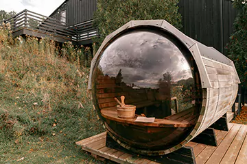 panoramic view sauna in Oshawa, ON