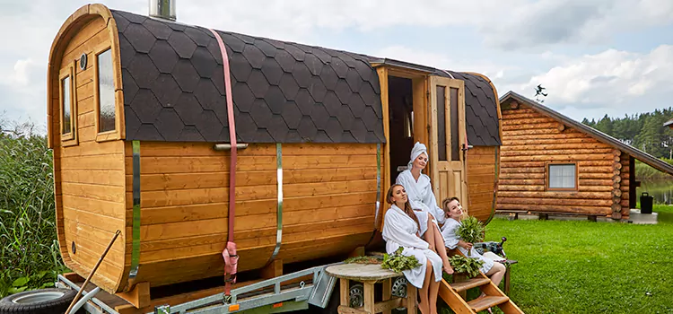 Residential Outdoor Cabin Sauna Construction in Oshawa, Ontario