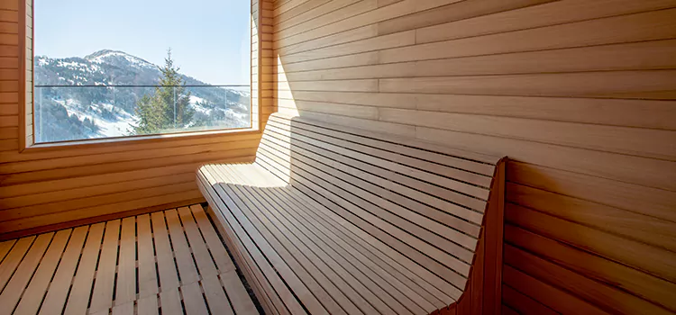 Luxury Pine Wood Sauna Restoration and Refurbishment in Oshawa, ON